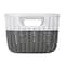 Simplify 9.4" Small 2-Tone Decorative Storage Basket